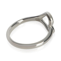 Tiffany & Co. Sterling Silver  Elsa Peretti Open Heart Ring pv