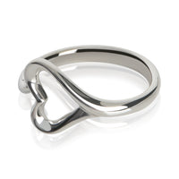 Tiffany & Co. Sterling Silver  Elsa Peretti Open Heart Ring sv