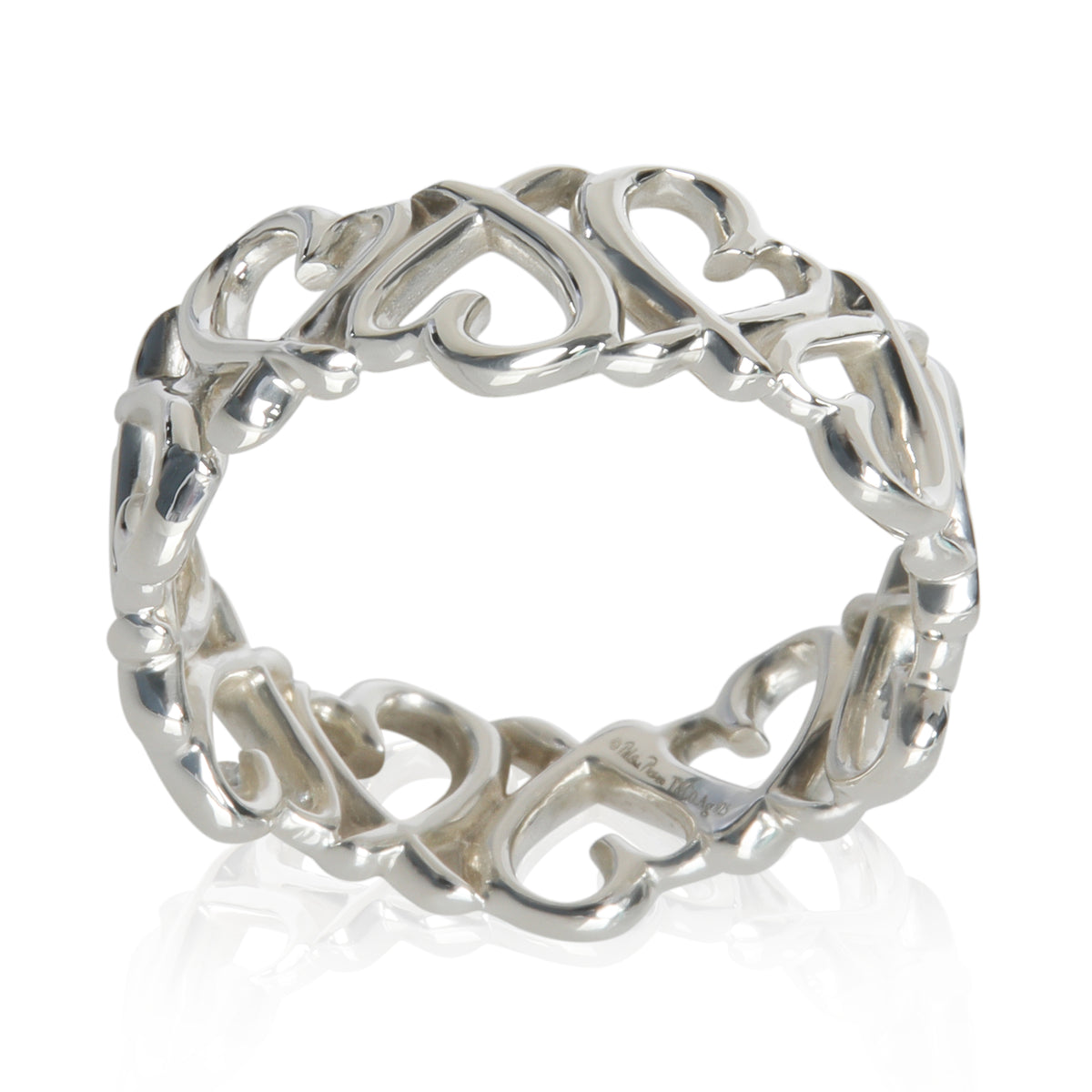 Tiffany & Co. Sterling Silver  Paloma Picasso Loving Heart Ring