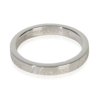Tiffany & Co. Sterling Silver  I Love You Notes Ring fv