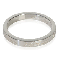 Tiffany & Co. Sterling Silver  I Love You Notes Ring sv