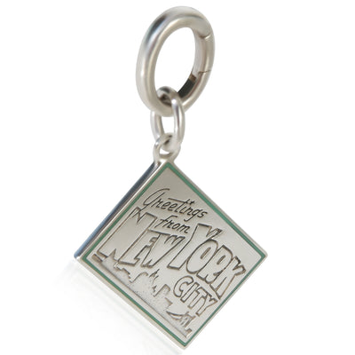 Tiffany & Co. Sterling Silver  Greetings From New York Charm fv