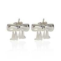 Tiffany & Co. Sterling Silver  Vintage Bow Earrings fv