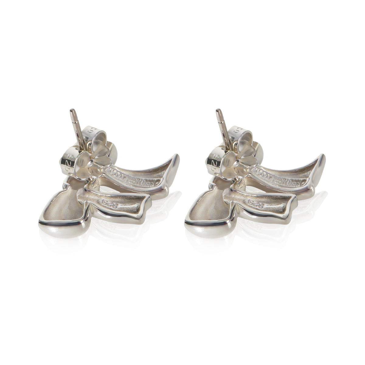 Tiffany & Co. Sterling Silver  Vintage Bow Earrings pv