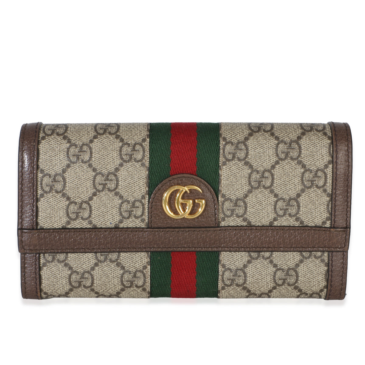 Gucci Beige GG Supreme Canvas Ophidia Continental Wallet Wallet id