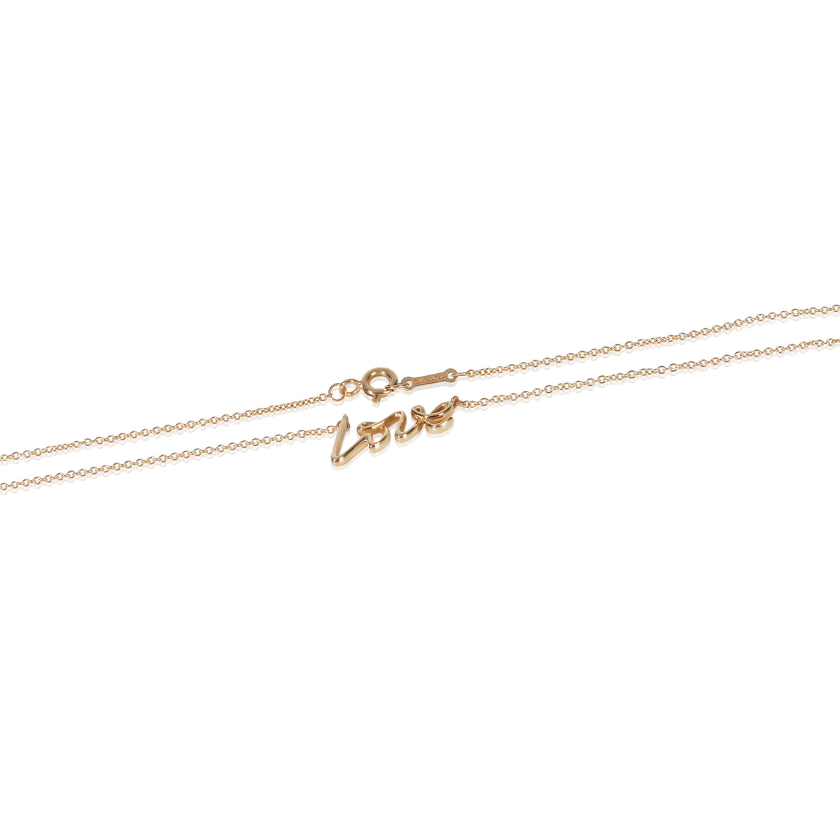 Tiffany & Co. Rose Gold  Paloma Picasso Graffiti Love Pendant fv