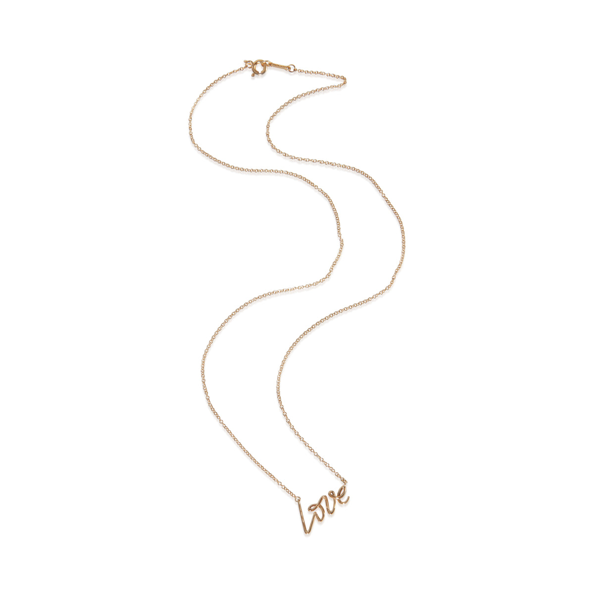Tiffany & Co. Rose Gold  Paloma Picasso Graffiti Love Pendant sv