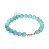 Tiffany & Co. Sterling Silver Amazonite Return To Tiffany Bracelet pv