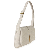 Saint Laurent Crema Soft Diamond Quilted Lambskin Le 5 a 7 Shoulder Flap Bag Handbag 3