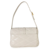 Saint Laurent Crema Soft Diamond Quilted Lambskin Le 5 a 7 Shoulder Flap Bag Handbag 4
