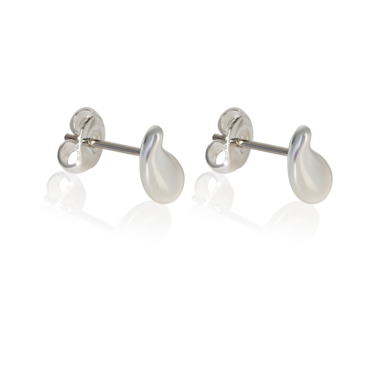 Tiffany & Co. Sterling Silver  Elsa Peretti Teardrop Earrings sv