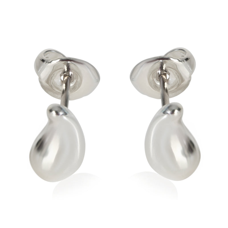 Tiffany & Co. Sterling Silver  Elsa Peretti Teardrop Earrings fv