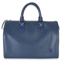Louis Vuitton Toledo Blue Epi Speedy 25 Handbag 3