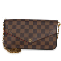 Louis Vuitton Cerise Damier Ebene Canvas Felicie Pochette Handbag id