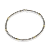 David Yurman Yellow Gold & Sterling Silver  Metro Necklace fv