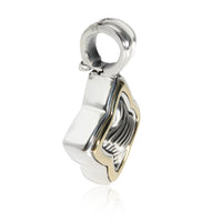 David Yurman Yellow Gold & Sterling Silver  Quatrefoil Pendant