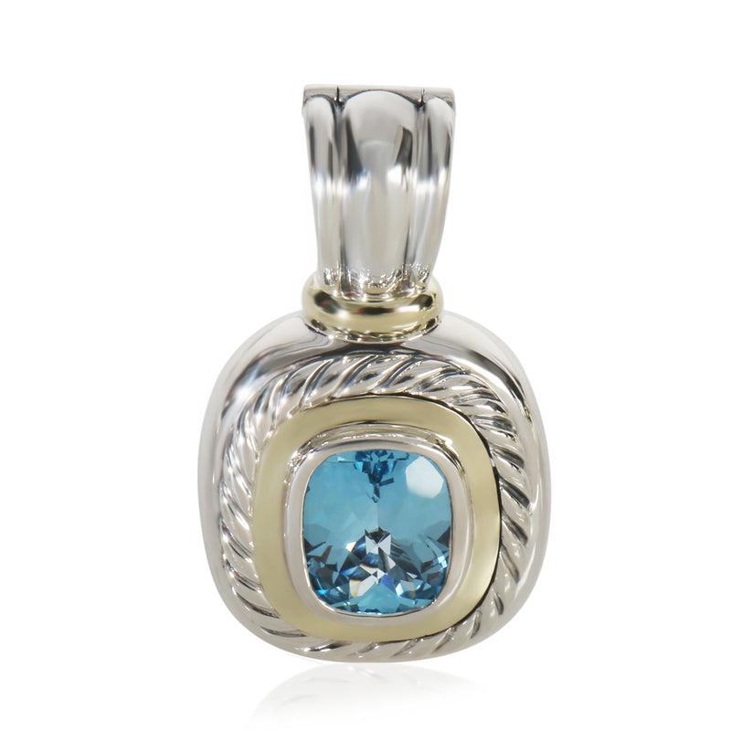 David Yurman Yellow Gold & Sterling Silver Topaz Albion Pendant
