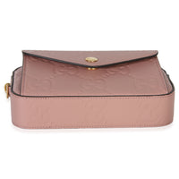 Gucci Light Pink Calfskin Debossed GG Super Mini Chain Wallet Handbag 5