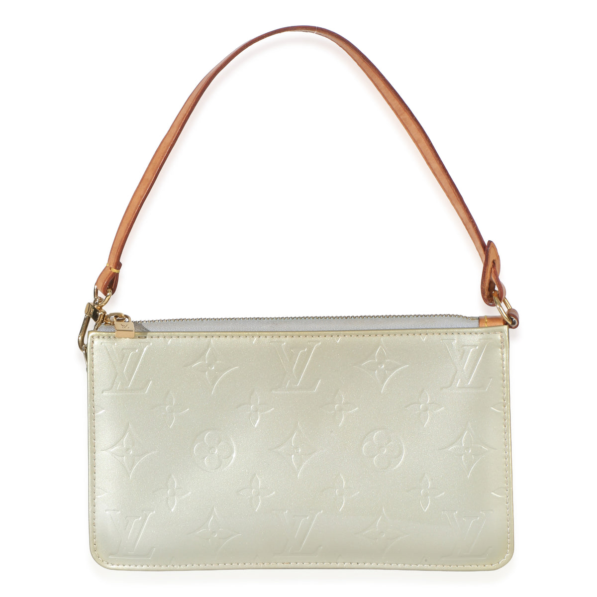 Louis Vuitton Greige Vernis Monogram Lexington Pochette Handbag id