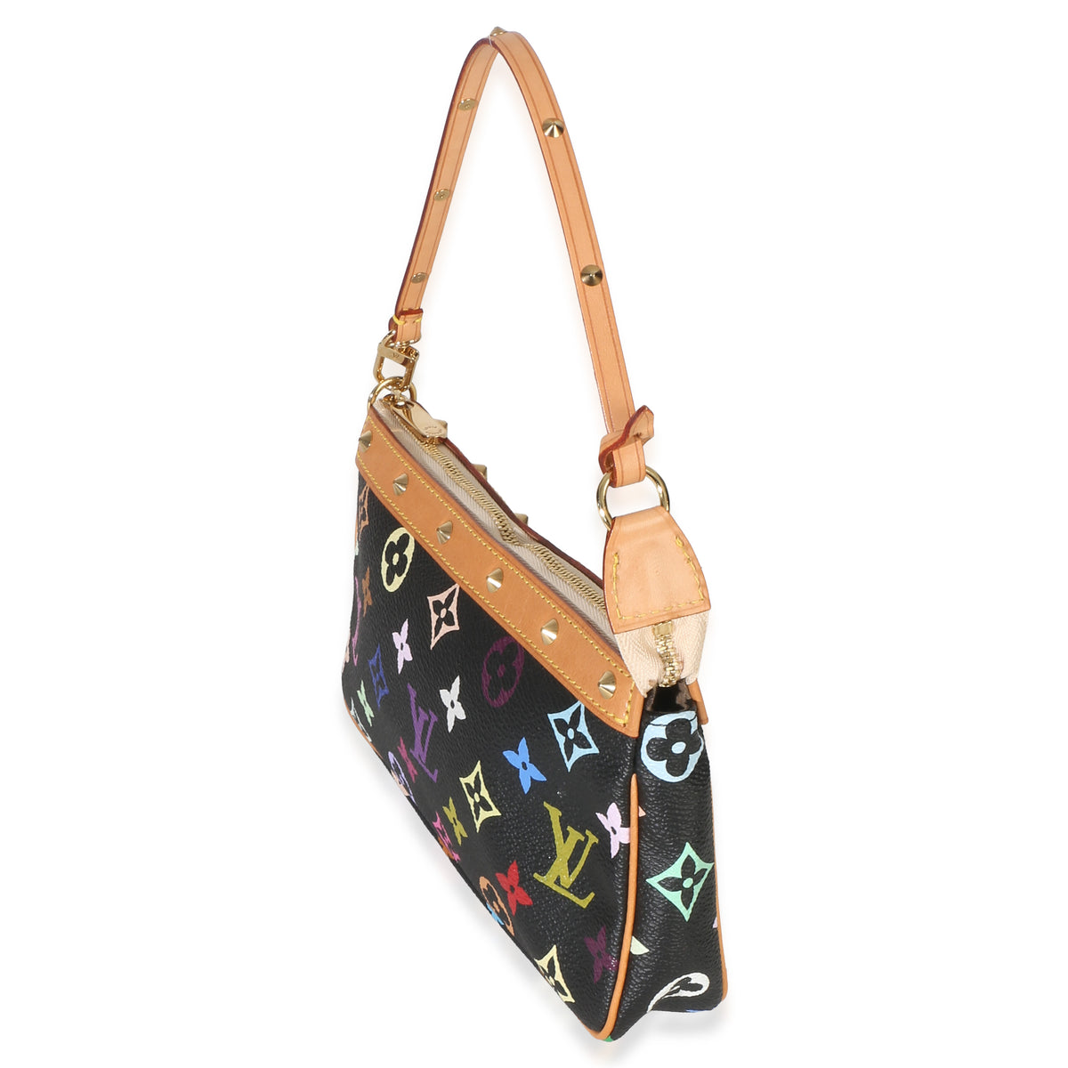 Louis Vuitton Black Monogram Multicolore Canvas Pochette Accessoires Handbag 2