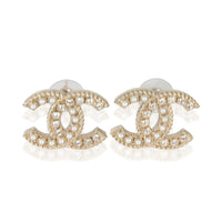 Chanel Gold Plated  2020 Large CC Earrings fv