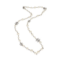 Chanel 2023 Faux Pearl & Strass CC Station Necklace pv