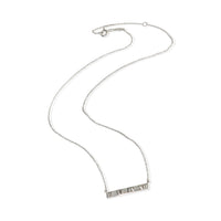 Tiffany & Co. Sterling Silver  Atlas Pierced Bar Pendant pv