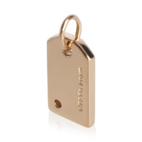 Tiffany & Co. Rose Gold Diamond Mini Tag Pendant pv