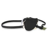 Gucci Black Pebbled Calfskin Mini B Shoulder Pouch Handbag 3