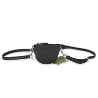 Gucci Black Pebbled Calfskin Mini B Shoulder Pouch Handbag fv