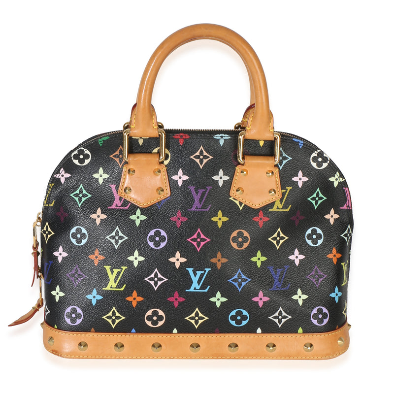 Louis Vuitton x Murakami Black Monogram Multicolor Canvas Alma PM Handbag id