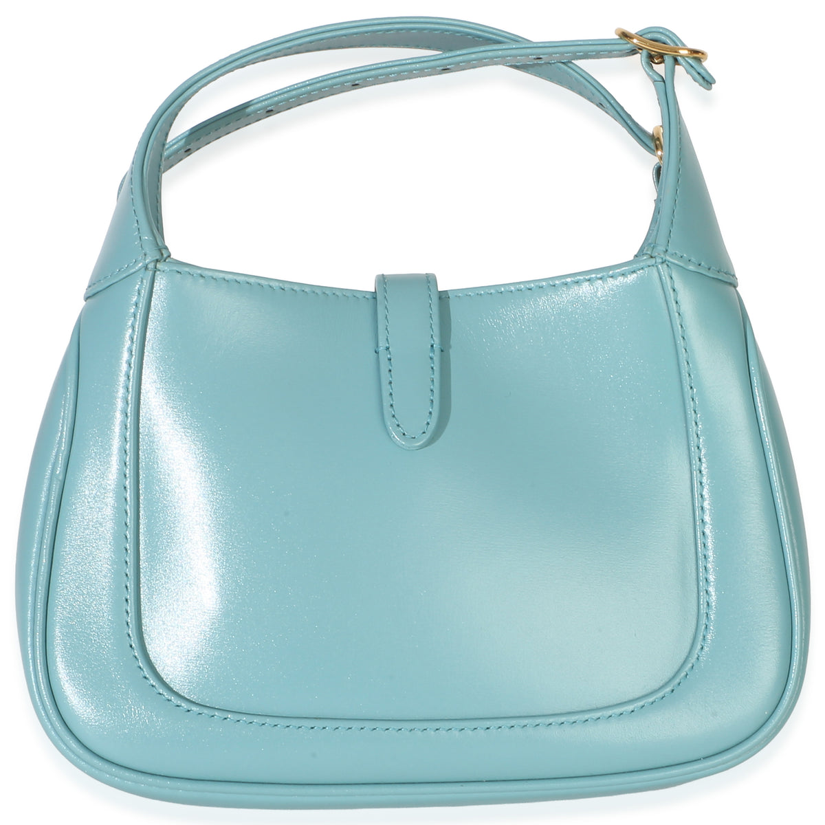 Gucci Dusty Azure Boarded Dyana Lux Calfskin Mini Jackie 1961 Hobo Handbag 4