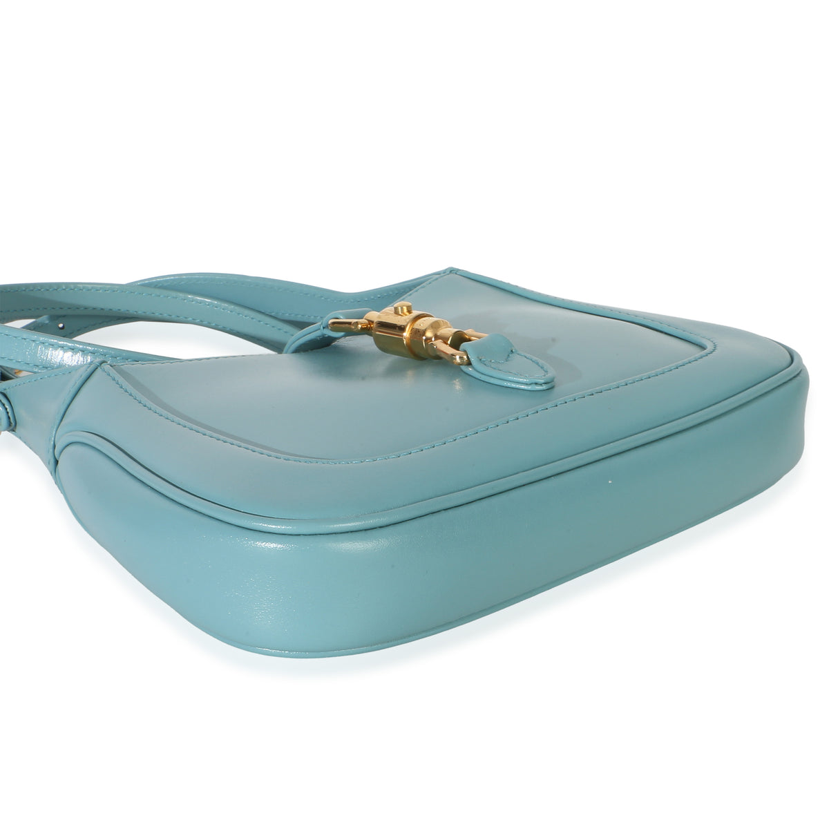 Gucci Dusty Azure Boarded Dyana Lux Calfskin Mini Jackie 1961 Hobo Handbag 7