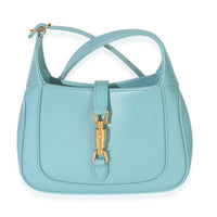 Gucci Dusty Azure Boarded Dyana Lux Calfskin Mini Jackie 1961 Hobo Handbag fv