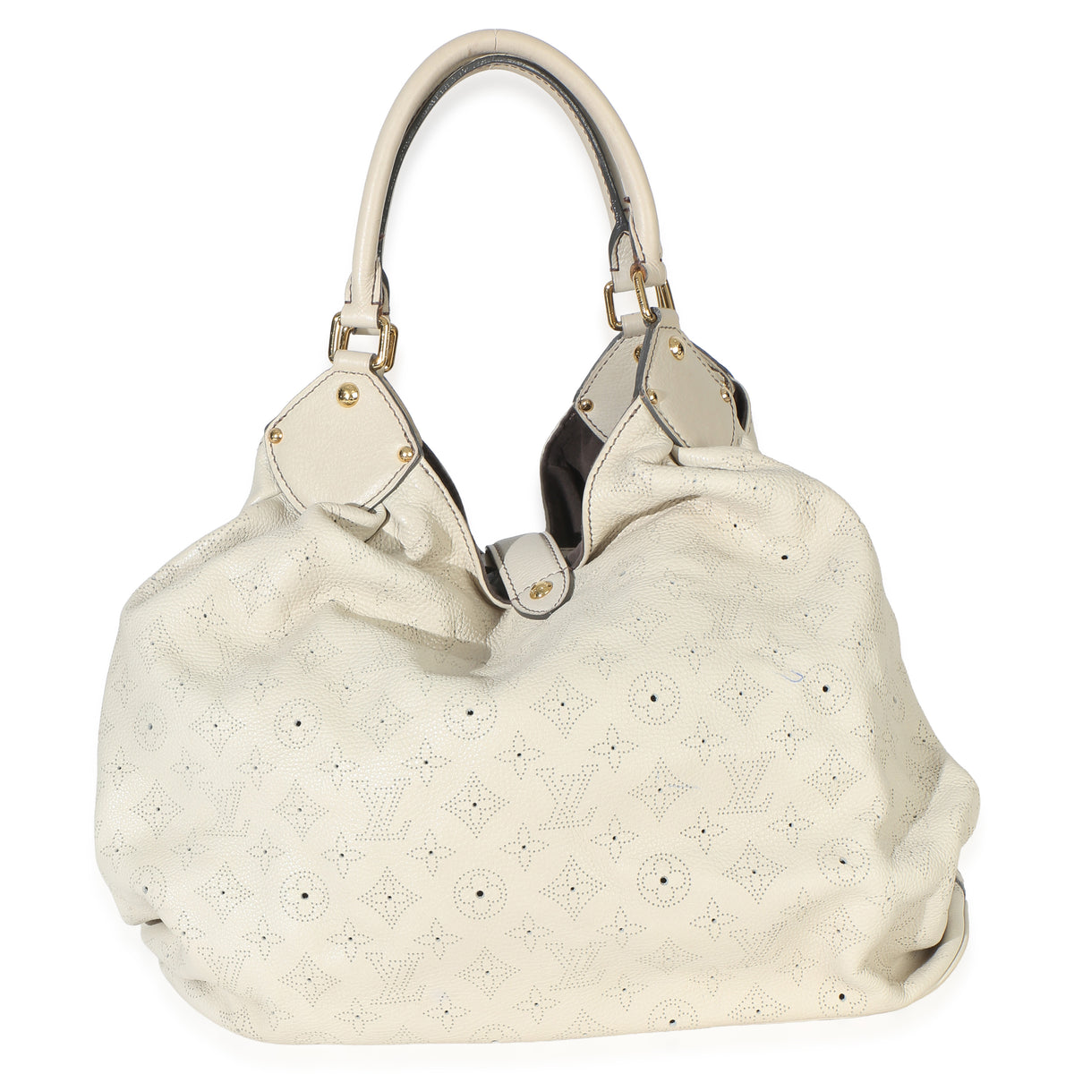 Louis Vuitton Beige Monogram Mahina XL Hobo Handbag 4