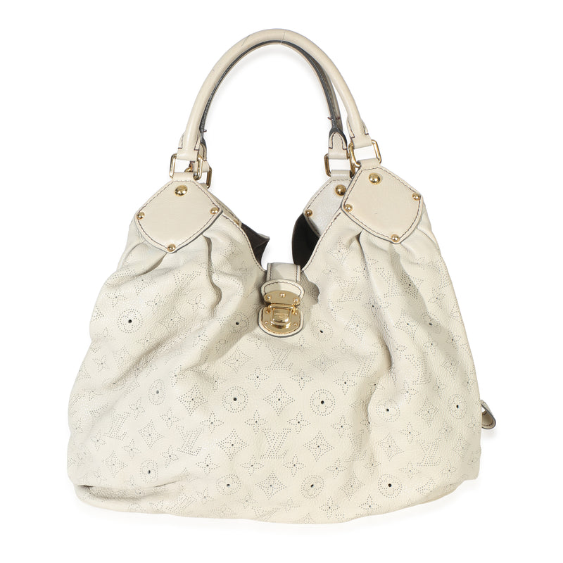 Louis Vuitton Beige Monogram Mahina XL Hobo Handbag id