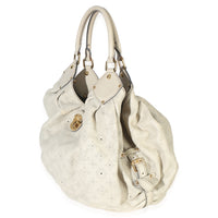 Louis Vuitton Beige Monogram Mahina XL Hobo Handbag 2