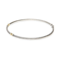 David Yurman Yellow Gold & Sterling Silver Metro Necklace 2