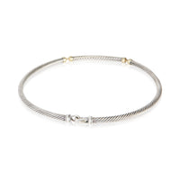 David Yurman Yellow Gold & Sterling Silver Metro Necklace 3