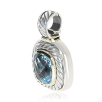 David Yurman Yellow Gold & Sterling Silver Topaz Albion Pendant 2