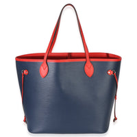 Louis Vuitton Blue Red Epi Neverfull MM Handbag 4