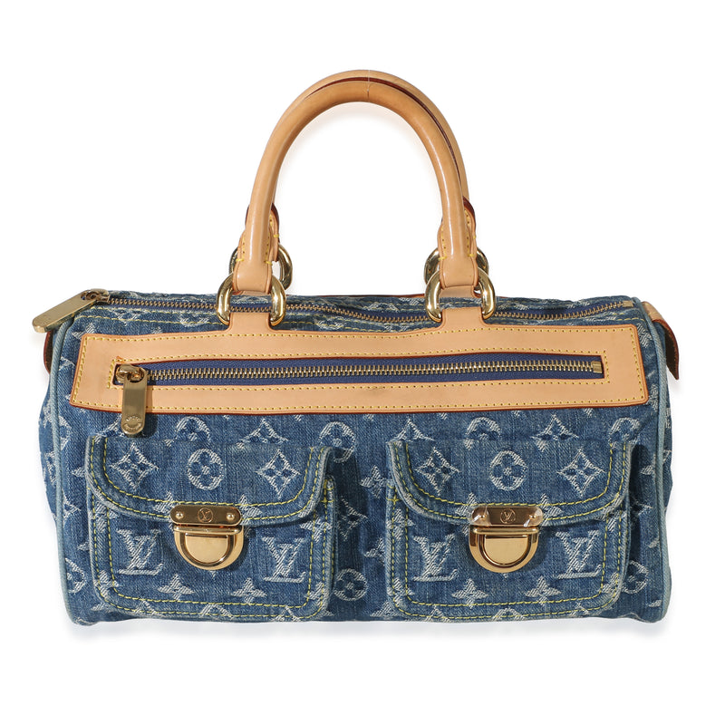 Louis Vuitton Blue Monogram Denim Neo Speedy Handbag id