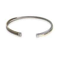 David Yurman Yellow Gold & Sterling Silver  Crossover Bracelet pv