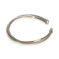 David Yurman Yellow Gold & Sterling Silver  Crossover Bracelet sv