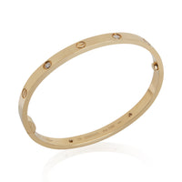 Cartier Yellow Gold Diamond Medium Model Love Bracelet av