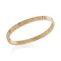 Cartier Yellow Gold Diamond Medium Model Love Bracelet bv
