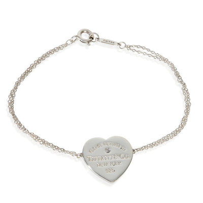 Tiffany & Co. Sterling Silver Diamond Return To Tiffany Bracelet fv