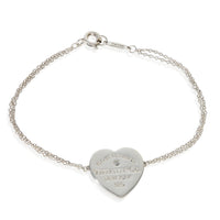 Tiffany & Co. Sterling Silver Diamond Return To Tiffany Bracelet fv
