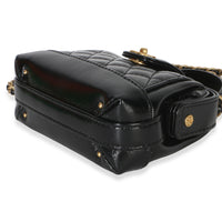 Chanel Black Quilted Shiny Lambskin Nano Cocodoc Clutch With Chain Handbag 5
