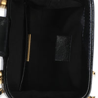 Chanel Black Quilted Shiny Lambskin Nano Cocodoc Clutch With Chain Handbag 8